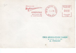 FRANCE 1970: CONCORDE, ILLUSTRATED POSTMARK On Cover - Registered Shipping! - Briefe U. Dokumente