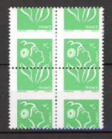 BH-18 Belle Variété Marianne De Lamouche N° 3733Ai ** Piquage à Cheval En Boc De 4. A Saisir !!! - Nuevos