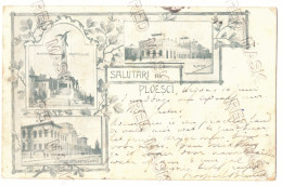 RO 92 - 25271 PLOIESTI, Litho, Romania - Old Postcard - Used - 1900 - Roemenië