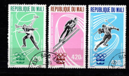 - MALI - 1976 - YT N° PA  267 / 269 - Oblitérés - JO Innsbruck - Série Complète - Malí (1959-...)