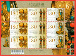 Kazakhstan 2009. The Feminine Embellishment - The Earrings.  Small Sheet. - Kazakhstan