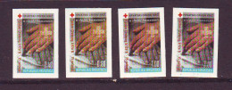Croatia 1997.  Charity Stamps RED CROSS Self - Adhesive 4  Postage Stamps ( 0.40 0.80 1.00 3.00) MNH - Croatie