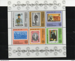 TURQUIE 1981 ATATÜRK Yvert BF 21 NEUF** MNH Cote : 22,50 Euros - Unused Stamps