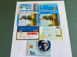 - 5 - Russia Chip 7 Different Phonecards - Russie