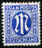 Germany,Bizone,Mi#9 25 Pf.,cancel,as Scan - Briefe U. Dokumente
