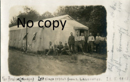 CARTE PHOTO ALLEMANDE - HOPITAL FRANCAIS CAPTURE PAS LES ALLEMANDS A BRAINE PRES DE VAUXTIN AISNE GUERRE 1914 1918 - Oorlog 1914-18