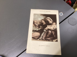Image Pieuse Image Religieuse 1900 œuvre Des Campagnes, La Sainte-Famille - Devotion Images