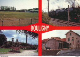55) BOULIGNY : Multi-vues - Le Stade - La Mine - La Locomotive - La Bibliothèque - Autres & Non Classés