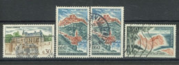 FRANCE -1963/65 - TOURISTIC SERIES  STAMPS SET OF 4, USED. - Oblitérés