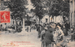 CASTILLON-en-Couserans (Ariège) - Le Marché Aux Bestiaux - Publicité Médicament Vétérinaire Krem-Chal - Voyagé (2 Scans) - Autres & Non Classés