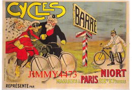 CPM - Cycles Barré - Edouard VII, Nicolas II Et Le Président Fallières Sur Cycles Barré - Publicité