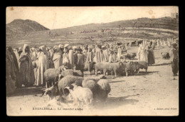 ALGERIE - KHENCHELA - LE MARCHE ARABE - MOUTONS - EDITEUR GEISER - Sonstige & Ohne Zuordnung