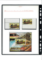 P3141 - DJIBUTI , YVERT 603/4 NORMAL SET, IMPERF, AND THE 2 STAMPS IN SPECIAL S/S, VERY ATTRACTIVE MNH - Eisenbahnen