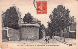 LAON LE BOULEVARD DE LA REPUBLIQUE ET LES ANCIENS REMPARTS 1919 - Laon