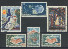 FRANCE -1962/65 - TOURISTIC SERIES  STAMPS SET OF 6, USED. - Gebraucht
