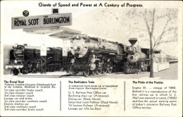 CPA Railway, The Royal Scot, Burlington Train, Pride Prairies - Eisenbahnen