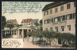 AK Karlsbad, Hotel Stadt Paris, Schlossbrunn  - Tchéquie