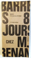 C1 Maurice BARRES Huit Jours Chez M. RENAN 1965 PAUVERT Libertes PORT INCLUS FRANCE METROPOLITAINE - History
