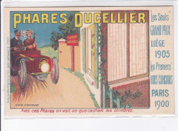 PUBLICITE : Phares Ducellier (carte Lumineuse - Hold To Light - Automobile) - Très Bon état - Publicité