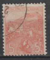 MONACO - 1919 - YVERT N°33 OBLITERE (SIGNE) - COTE = 1450 EUR. - - Usati