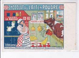 PUBLICITE : Chocolat Au Lait En Poudre EX KI - Très Bon état - Publicité