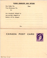 Kanada 1968, Ungebr. 4+4 C. Doppelkarte Ganzsache  - Postal History