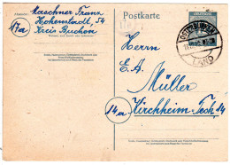 1946, Landpost Stpl. 17a HOHENSTADT über Osterburken Auf 12 Pf. Ganzsache  - Altri & Non Classificati