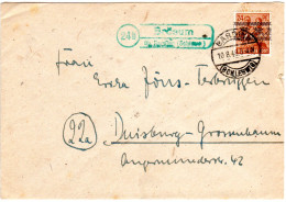 1948, Landpost Stpl. 24 B BRÖSUM über Garding Auf Brief M. 24 Pf. - Collections