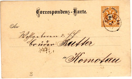 Österreich 1887, Fingerhutstpl. SCHALLAN Auf 2 Kr. Ganzsache - Storia Postale