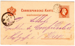 Österreich 1880, Fingerhutstpl. CHIESCH Auf 2 Kr. Ganzsache - Brieven En Documenten