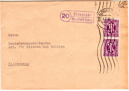 1946, Landpost Stpl. 20 OHLENRODE üb. Alfeld Klar Auf Brief M. Paar 12 Pf. - Andere & Zonder Classificatie