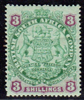 British South Africa Company 35, Unused Hinged 3 Sh. With Original Gum  - Autres & Non Classés