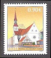 St.Elizabeth's Church In Pärnu 2023 Estonia MNH Stamp  Mi 1064 - Churches & Cathedrals