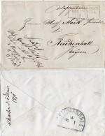 DR Bayern 1871, R3 K.PR.FELD-POST RELAIS No. 34 Auf Kl. Feldpost Brief N. Bayern - Cartas & Documentos