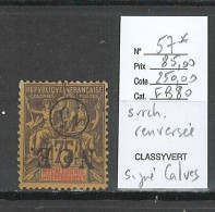 Nouvelle Calédonie - Yvert 57* - Surcharge Renversée- SIGNE CALVES - Unused Stamps