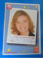 AUTOGRAPHE DE SOPHIE DE LA ROCHEFOUCAULD SUR FEUILLE SOUPLE TELE STAR - Actores Y Comediantes 