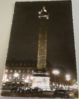 75 Paris La Nuit Place Vendome Illuminee Colonne Statue De Napoleon En Cesar Autos Hotels -ed Er 106 - Parigi By Night