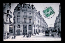 Cp, 45, ORLEANS , La Société Générale, Rue De La République, Voyagée 1916 - Orleans