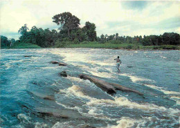 Gabon - Pêche Au Filet Dans Les Rapides De Loa-Loa En Saison Sèche - Ivindo - CPM - Voir Scans Recto-Verso - Gabon