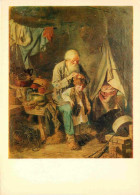 Art - Peinture - Pérov V G - Le Grand-père Et Le Petit-fils 1871 - Grandfather And His Little Grandson - CPM - Voir Scan - Peintures & Tableaux