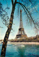 75 - Paris - Tour Eiffel - La Seine - Vedette - Bateau-Mouche - Bateaux - Carte Neuve - CPM - Voir Scans Recto-Verso - Tour Eiffel