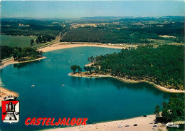 47 - Casteljaloux - Le Lac De Clarens - Vue Aérienne - Blasons - CPM - Voir Scans Recto-Verso - Casteljaloux