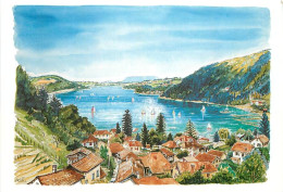 38 - Charavines - Le Lac De Paladru - Aquarelle De Richard Cole - Art Peinture - Carte Neuve - CPM - Voir Scans Recto-Ve - Charavines