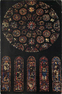 28 - Chartres - Intérieur De La Cathédrale Notre Dame - Vitraux Religieux - Rose Sud - CPM - Voir Scans Recto-Verso - Chartres