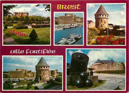 29 - Brest - Multivues - Bateaux - Canon - Voir Scans Recto Verso  - Brest