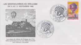 Enveloppe   FRANCE   Les  Montgolfiéres  En  Haute  Loire    LE  PUY   1986 - Commemorative Postmarks