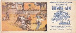 BUVARD & BLOTTER - Chewing Gum - OLYMPIAD Et DONALD DUCK - Pierre DELORT Marseille - Corrida - Other & Unclassified