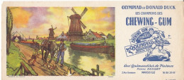 BUVARD & BLOTTER - Chewing Gum - OLYMPIAD Et DONALD DUCK - Pierre DELORT Marseille - Moulin Péniche - Andere & Zonder Classificatie