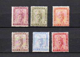 San Marino 1905 Old Set Definitive Stamps (Michel 81/86) MNH - Ungebraucht