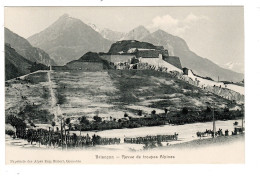 05 BRIANÇON, Revue De Troupes Alpines, Place Du Champ De MARS. - Briancon